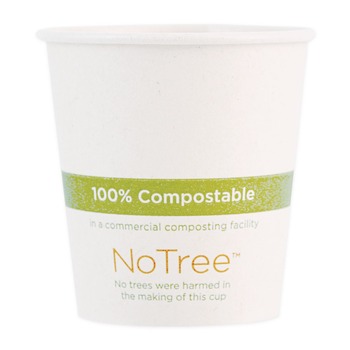 World Centric CUSU10 10 oz. NoTree Paper Hot Cups - Natural (1000/Carton)
