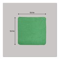 Cleaning Cloths & Wipes | Rubbermaid Commercial 1820578 12 in. x 12 in. Microfiber Cleaning Cloths - Green (24/Pack) image number 5