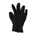Food Service Disposable & Single Use Gloves | Boardwalk 396LBXA 4.4 mil Disposable General-Purpose Powder-Free Nitrile Gloves - Large, Black (100/Box) image number 1