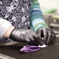 Janitorial Disposable & Single Use Gloves | Ammex ABNPF48100 9.5 in. Long 3 mil Powder-Free Nitrile Exam Gloves - X-Large/Black (1000/Carton) image number 5