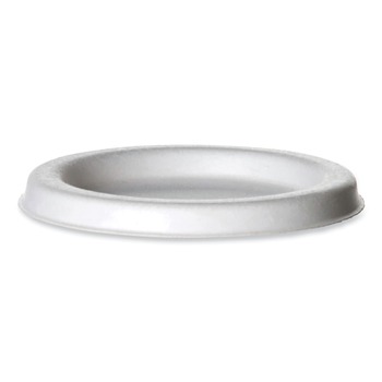 SOUFFLE AND PORTION CUPS | Eco-Products EP-SPCLID2 2 oz Sugarcane Portion Cup Lids - White (2500/Carton)