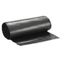 Low-Density Trash Bags | Inteplast Group WSLW3858SHK Low-Density 60 Gallon 38 in. x 58 in. Commercial Can Liners - Black (100/Carton) image number 1