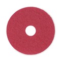 Floor Pads-Cleaning, Buffing & Polishing | Boardwalk BWK4015RED 15 in. Diameter Buffing Floor Pads - Red (5/Carton) image number 0