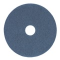 Floor Pads-Stripping | Boardwalk BWK4014BLU 14 in. Diameter Scrubbing Floor Pads - Blue (5/Carton) image number 0