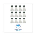 Mop Heads | Boardwalk BWKSP200M14DZ 14 oz. Medium Loop End Rayon Mop Head - White (1-Dozen) image number 3
