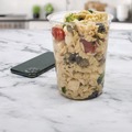 Food Containers & Lids | Dart MN32-0100 Microgourmet 4.7 in. Diameter x 5.7 in. Height 32 oz Plastic Deli Container - Clear (500/Carton) image number 4