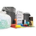 High-Density Trash Bags | Inteplast Group S404822N 45 gal. 0.87 mil 40 in. x 48 in. High-Density Interleaved Commercial Can Liners - Clear (150/Carton) image number 3