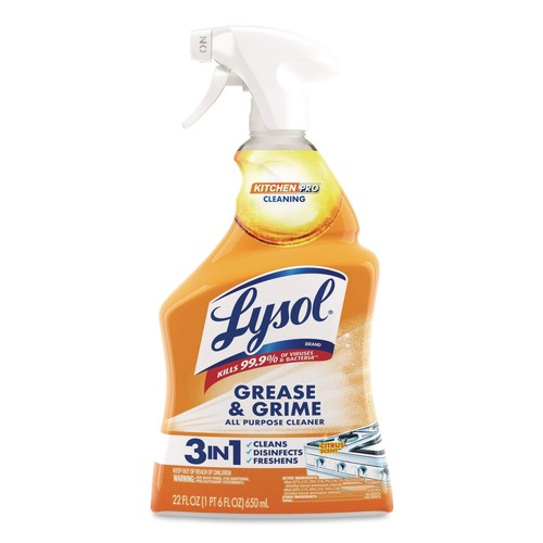 Industrial Cleaning Products | LYSOL Brand 19200-79556 22 oz Kitchen Pro Antibacterial Cleaner - Citrus Scent image number 0