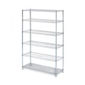 Racks & Shelving | Alera ALESW664818SR NSF Certified 6-Shelf 48 in. x 18 in. x 72 in. Wire Shelving Kit - Silver image number 0