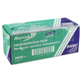 Reynolds Wrap 910SC 12 in. x 2,000 ft. PVC Food Wrap Film Roll in Easy Glide Cutter Box (1/Carton)