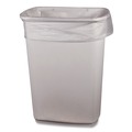 Low-Density Trash Bags | Boardwalk H6639HCKR01 33 Gallon 0.65 mil 33 in. x 39 in. Perforated Roll Low-Density Waste Can Liners - Clear (250/Carton) image number 1