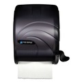 Towel Dispensers | San Jamar T990TBK 12.5 in. x 8.5 in. x 12.75 in. Oceans Element Lever Roll Towel Dispenser - Black Pearl image number 0