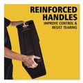 Indoor Waste Receptacles | Rubbermaid Commercial FG354060BLA 23 Gallon Rectangular Plastic Slim Jim Receptacle W/venting Channels - Black image number 3