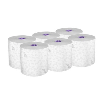 Scott 02001 8 in. x 950 ft. 1-Ply Essential High Capacity Hard Roll Towel - White (6 Rolls/Carton)