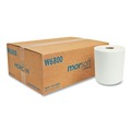 Perforated Roll & Hand Towels | Morcon Paper W6800 Morsoft 8 in. x 800 ft. 1-Ply Universal Roll Towels - White (6 Rolls/Carton) image number 3