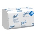 Perforated Roll & Hand Towels | Scott 01980 9.4 in. x 12.4 in. 1-Ply Pro Scottfold Towels - White (25 Packs/Carton) image number 0