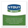 Repro Trash Bags | Stout by Envision E4248E85 EcoSafe-6400 42 in. x 48 in. 0.85 mil. 48 Gallon Compostable Bags - Green (40/Box) image number 6