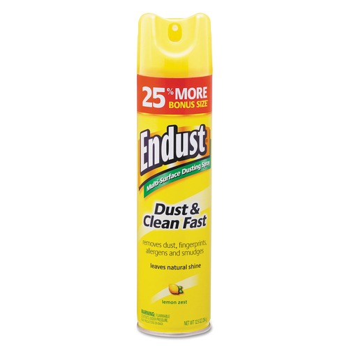 Disinfecting & Cleaning Solutions | Diversey Care CB508171 12.5 oz. Aerosol Spray Endust Multi-Surface Dusting and Cleaning Spray - Lemon Zest image number 0
