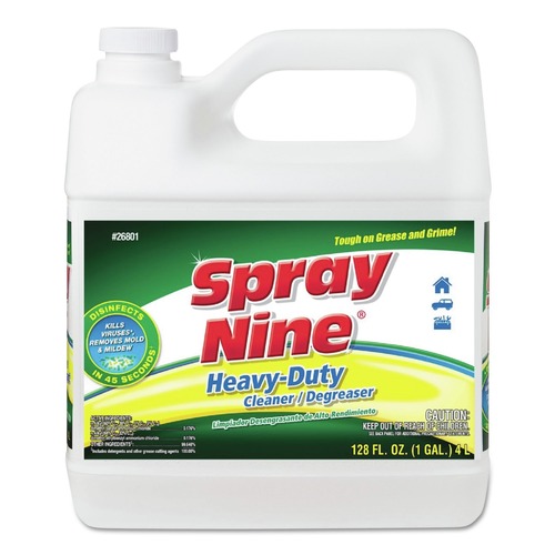 Industrial Cleaning Products | Spray Nine 26801 1 Gallon Bottle Citrus Scent Heavy Duty Cleaner Degreaser Disinfectant image number 0