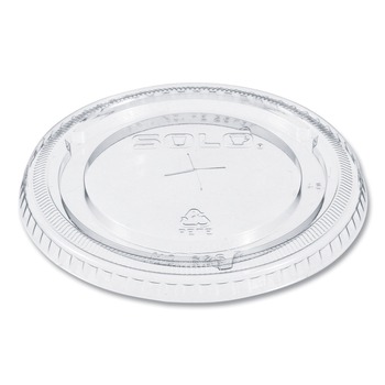 Dart 626TS PETE Flat Straw-Slot Lids for 16 - 24 oz. Cold Cups (1000/Carton)