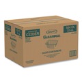 Food Containers & Lids | Dart C32DER 9.4 in. x 6.8 in. x 2.1 in. 32 oz. ClearPac Plastic Containers (504/Carton) image number 3