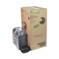 Food Containers & Lids | Pactiv Corp. YCNB06000000 EarthChoice 5.75 in. x 5.95 in. x 3.1 in. Microwavable MFPP Plastic Hinged Lid Container With SmartLock - Black (400/Carton) image number 2