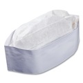 Chef Hats | AmerCareRoyal RCC2W One Size Fits All Crepe Paper Adjustable Classy Cap - White (1000/Carton) image number 2