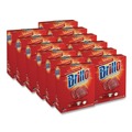 Scouring Pads & Sticks | Brillo 23318 2.5 in. x 3 in. Steel Wool Soap Pads - Gray/Pink (12/Carton) image number 0