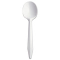 Disposable Spoons | Dart SU6BW 5.6 in. Style Setter Mediumweight Plastic Spoons - White (1000/Carton) image number 0