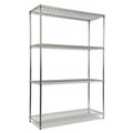 Racks & Shelving | Alera ALESW504818SR NSF Certified Industrial 4-Shelf 48 in. x 18 in. x 72 in. Wire Shelving Kit - Silver image number 0