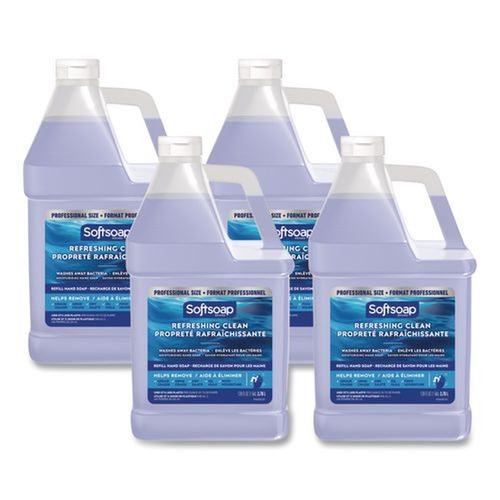 Soap Refills | Softsoap 61036482 128 oz Liquid Hand Soap Refill - Refreshing Clean Scent (4/Carton) image number 0
