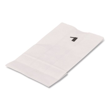 JANITORIAL | Ross & Wallace Paper Products 120301500PK/BL Grocery Paper Bags, 1# Size, 30# Basis Weight, 3.5-in x 2.25-in x 6.63-in, White, 500/Bundle