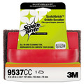 Scouring Pads & Sticks | Scotch-Brite PROFESSIONAL 9537 Scotchbrick 4 in. x 6 in. x 3 in. Griddle Scrubber - Red/Black (12/Carton) image number 1