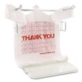T-Sacks & Thank You Bags | Barnes Paper Company BPC 10519THYOU 10 in. x 19 in. Thank You High-Density Shopping Bags - White (2000/Carton) image number 3