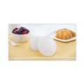 Food Containers & Lids | Dart 20JL 6 oz. to 32 oz. Vented Flat Plastic Lids for Foam Cups, Bowls and Containers - Translucent (1000/Carton) image number 5