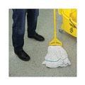 Mop Heads | Boardwalk BWK502WHNB Premium Standard Cotton/Rayon Fiber Mop Head - Medium, White (12/Carton) image number 8