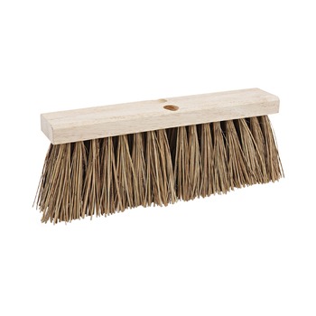 BROOMS | Boardwalk BWK71160 6.25 in. Palmyra Fiber Bristles 16 in. Brush Street Broom Head - Brown