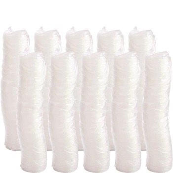 Dart 4JL Fits 4 oz. Cups Vented Plastic Lids - Translucent (1000/Carton)