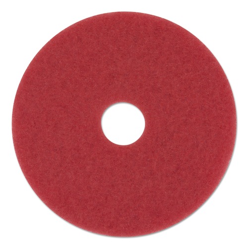 Floor Pads-Cleaning, Buffing & Polishing | 3M 5100-20 20 in. Low-Speed Buffer Floor Pads - Red (5/Carton) image number 0