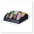 Condiment Organizers | FLAVIA 25200000 13.6 in. x 13 in. x 4.4 in. 8-Compartment Small Merchandiser - Black image number 4