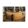 Indoor Waste Receptacles | Rubbermaid Commercial 2078967 Sustain 15 gal Metal/Plastic Decorative Refuse with Recycling Lid - Black image number 4