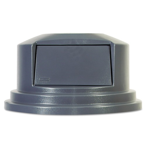Waste Receptacle Lids | Rubbermaid Commercial FG265788GRAY BRUTE 27.55 in. Dome Top Lid for 55-Gallon Round Containers - Gray image number 0