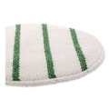 Carpet Bonnets | Rubbermaid Commercial FGP26900WH00 19 in. Diameter Low Profile Scrub-Strip Carpet Bonnet - White/Green (5/Carton) image number 3