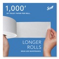 Toilet Tissues | Scott 67805 2-Ply 3.55 in. x 1000 ft. Septic Safe Essential 100% Recycled Fiber JRT Bathroom Tissue for Business - White (12/Carton) image number 7