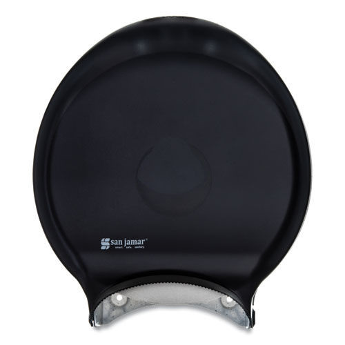 Toilet Tissue Dispensers | San Jamar R6000TBK 12.9 x 5.63 x 14.88 Single 12 in. JBT Classic Bath Tissue Dispenser - Transparent Black Pearl image number 0
