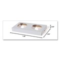 Perforated Roll & Hand Towels | SCT SCH 10004 7.88 in. x 3.88 in. x 0.88 in. 2-Cupcake Paper Holder Inserts - White/Brown (200/Bundle) image number 4