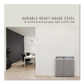 Indoor Waste Receptacles | Rubbermaid Commercial 1961629 33 Gallon Configure 1 Stream Mixed Recycling Waste Receptacle - Gray image number 9