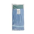 Mop Heads | Boardwalk BWKMWTMB Microfiber Looped-End Wet Mop Head - Medium, Blue image number 1