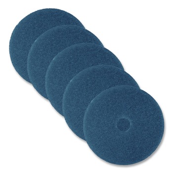 FLOOR PADS STRIPPING | 3M 5300-20 20 in. Low-Speed High Productivity Floor Pads - Blue (5/Carton)
