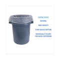 High-Density Trash Bags | Boardwalk Z7660HNKX02 38 in. x 60 in. 60 gal. 13 mic High Density Industrial Can Liners Flat Pack - Natural (200/Carton) image number 3